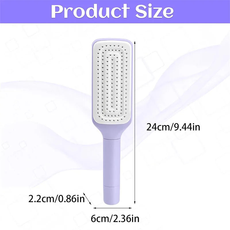 Self-Cleaning Hairbrush